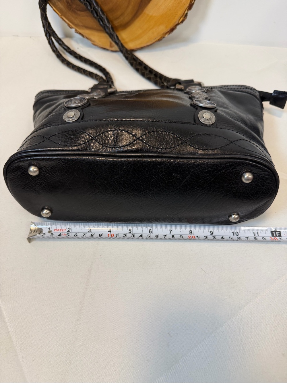 Patricia Nash Zorita Renaissance style coin collection black shoulder bag - Picture 5 of 12